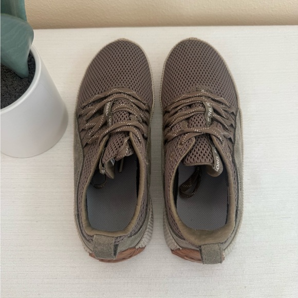 SOREL Olive Suede/Mesh Lace Up Casual Sneakers - Picture 7 of 12